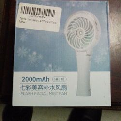 2000mAh Flash Facial Mist Fan