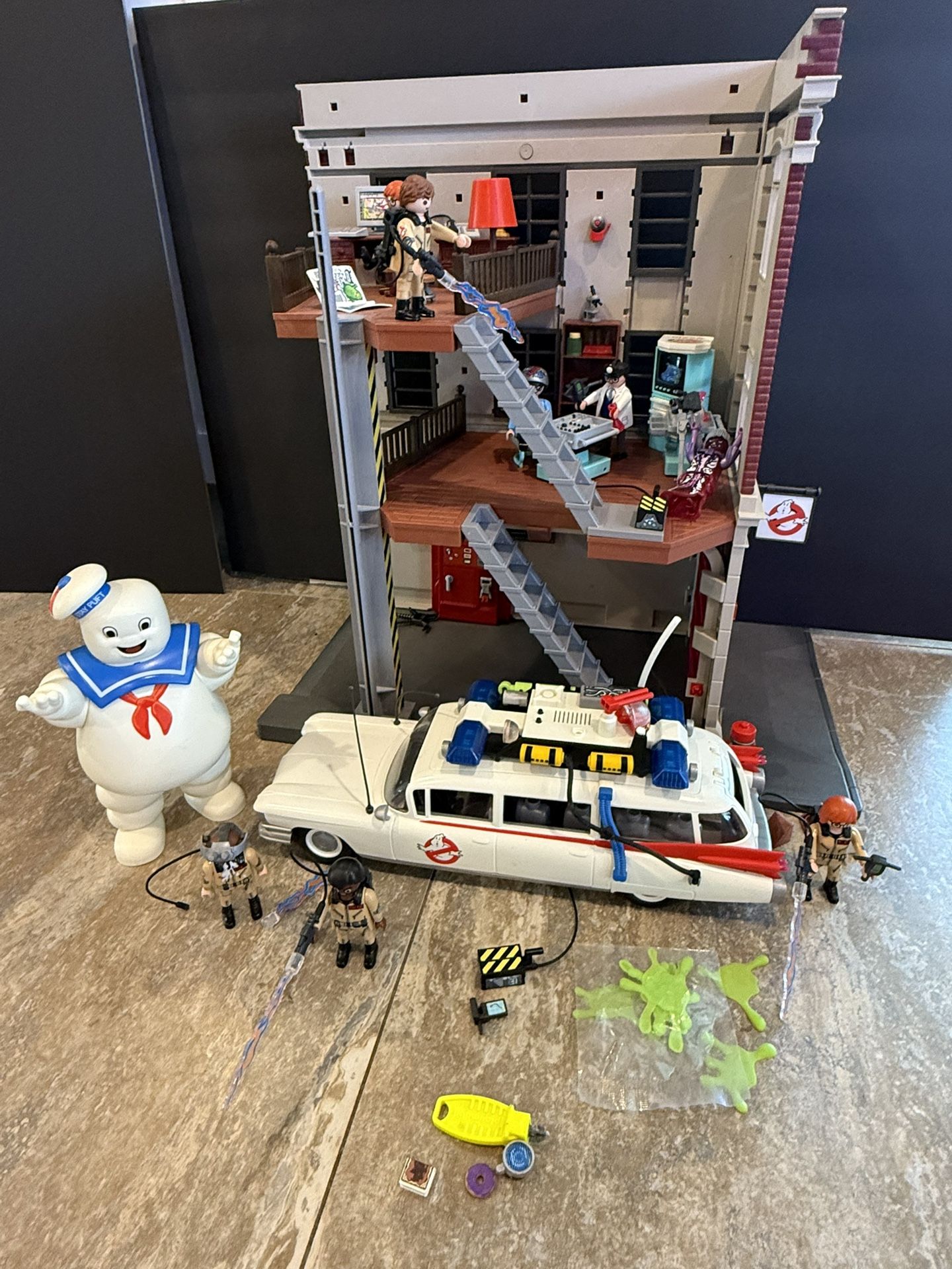🔥 Playmobil Ghostbusters Firehouse HQ Ecto Figures