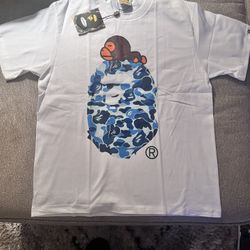 White Bape Camo Milo T-Shirt
