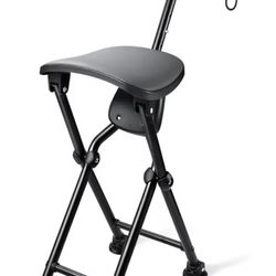 folding cane with seat