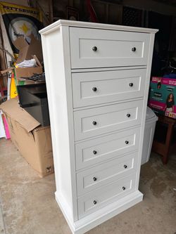 White dresser. Brand new.