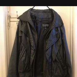 Wilson’s Real Leather Black Jacket Sz L 