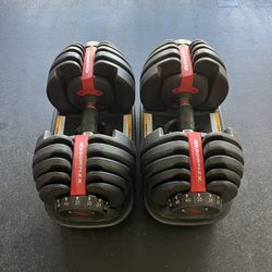 Bow Flex adjustable Dumbbells 
