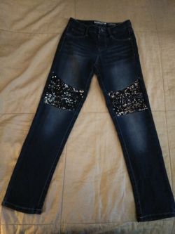 Girls sparkly jeggings size 7