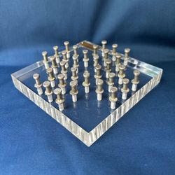 Peg Solitaire Puzzle Game - Vintage Handcrafted