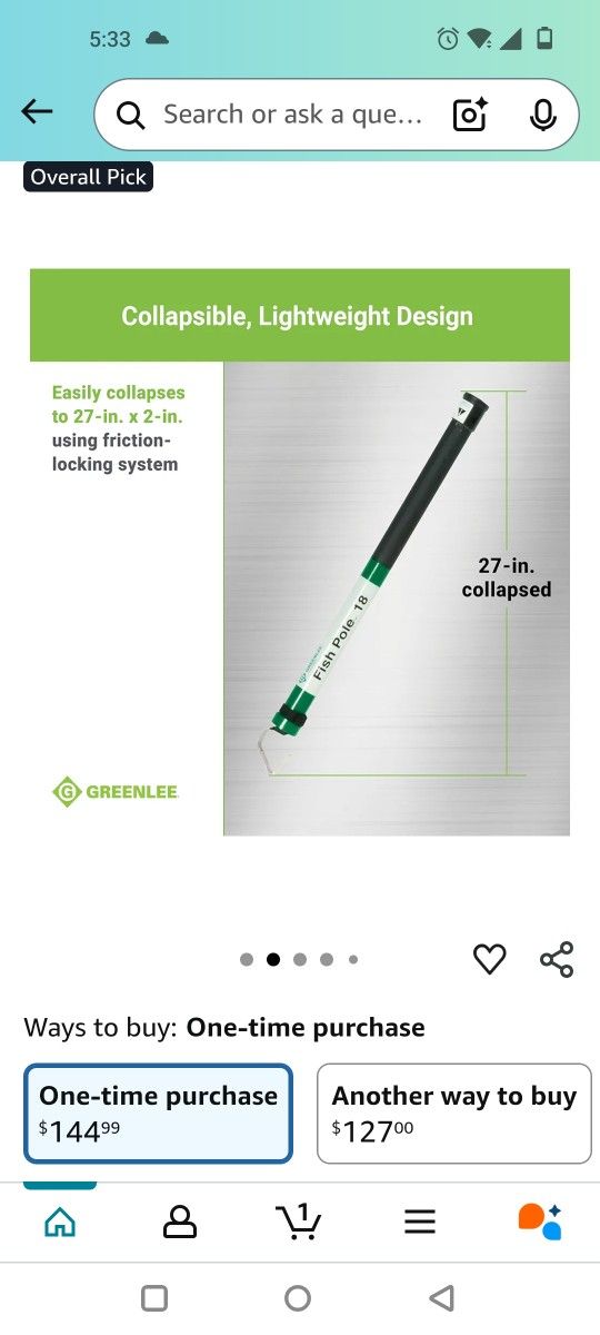 Greenlee 18' Fish Pole - www.rajagirimanappuram.com
