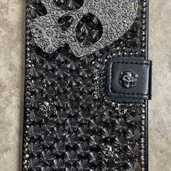 iPhone 12 Pro Max Skull Case Cover Wallet with Card Holder