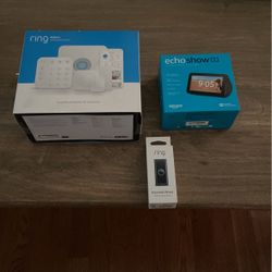 Ring Security System With Echo Show And Doorbell