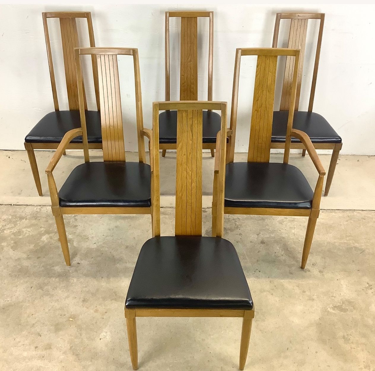 6 MCM Tomlinson "Sophisticate" Line Dining Chairs