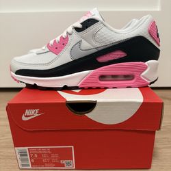 Nike Air Max 90 “White Pink Glow Wolf Grey” Women’s Size 7.5 /Men’s 6 IM4613-100