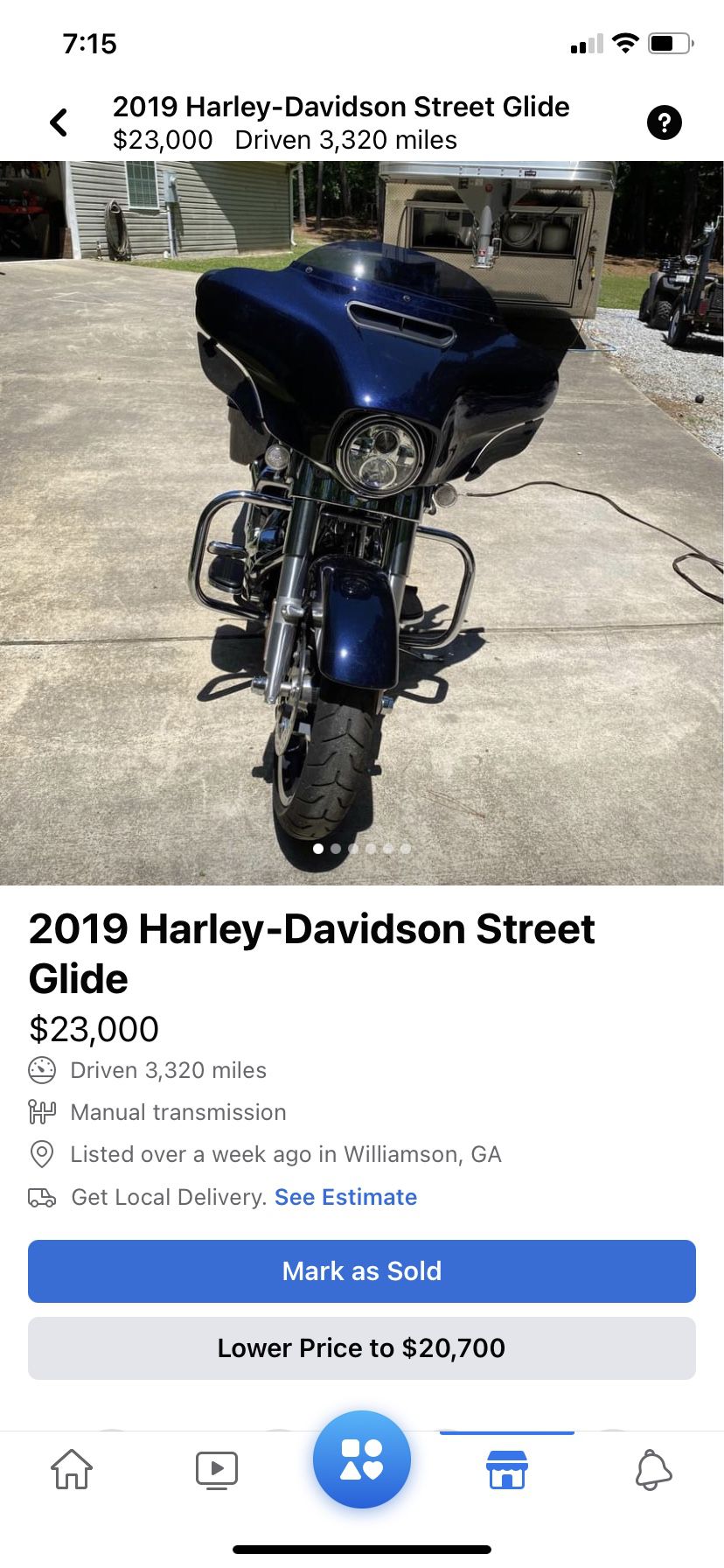 Photo 2019 Harley Davison Street glide