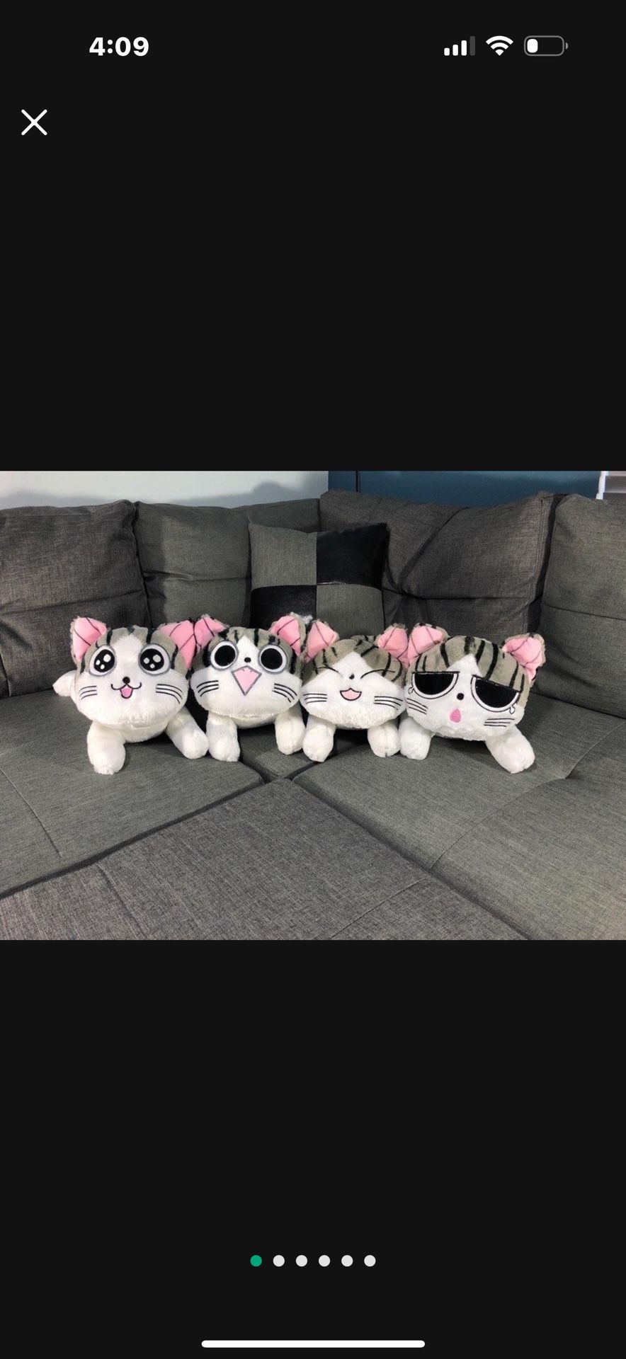 Cat Stuffed Animal Plush Toy Collectible Chi Cat Teddy Bear Cute