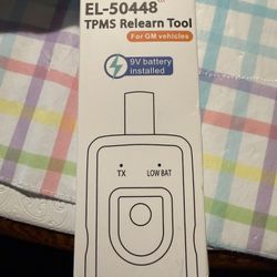 EL-50448 Chevy TPMS Reset Tool – Includes Installed High-Energy 9V Alkaline Battery – GM TPMS Relearn Tool Car Air Sensor Reset Tool Tire Pressure Res