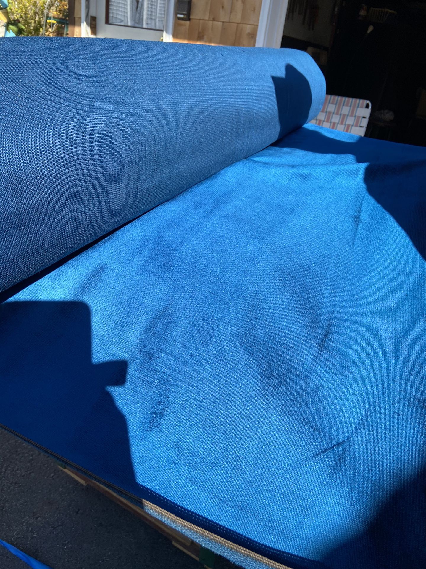 Blue Velvet Upholstery Material