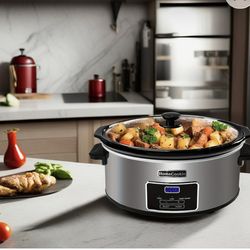 NEW 8QT Slow Cooker – Stainless Steel