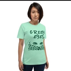 Green Eyes Designer T Shirt 