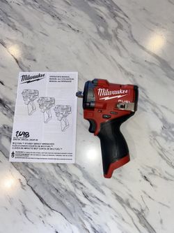 Milwaukee M12 FUEL 12V Lithium-Ion Brushless Cordless Stubby 3/8 in. Impact Wrench