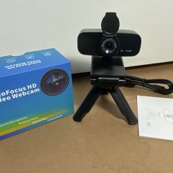 Auto Focus HD Video Webcam With Tripod 