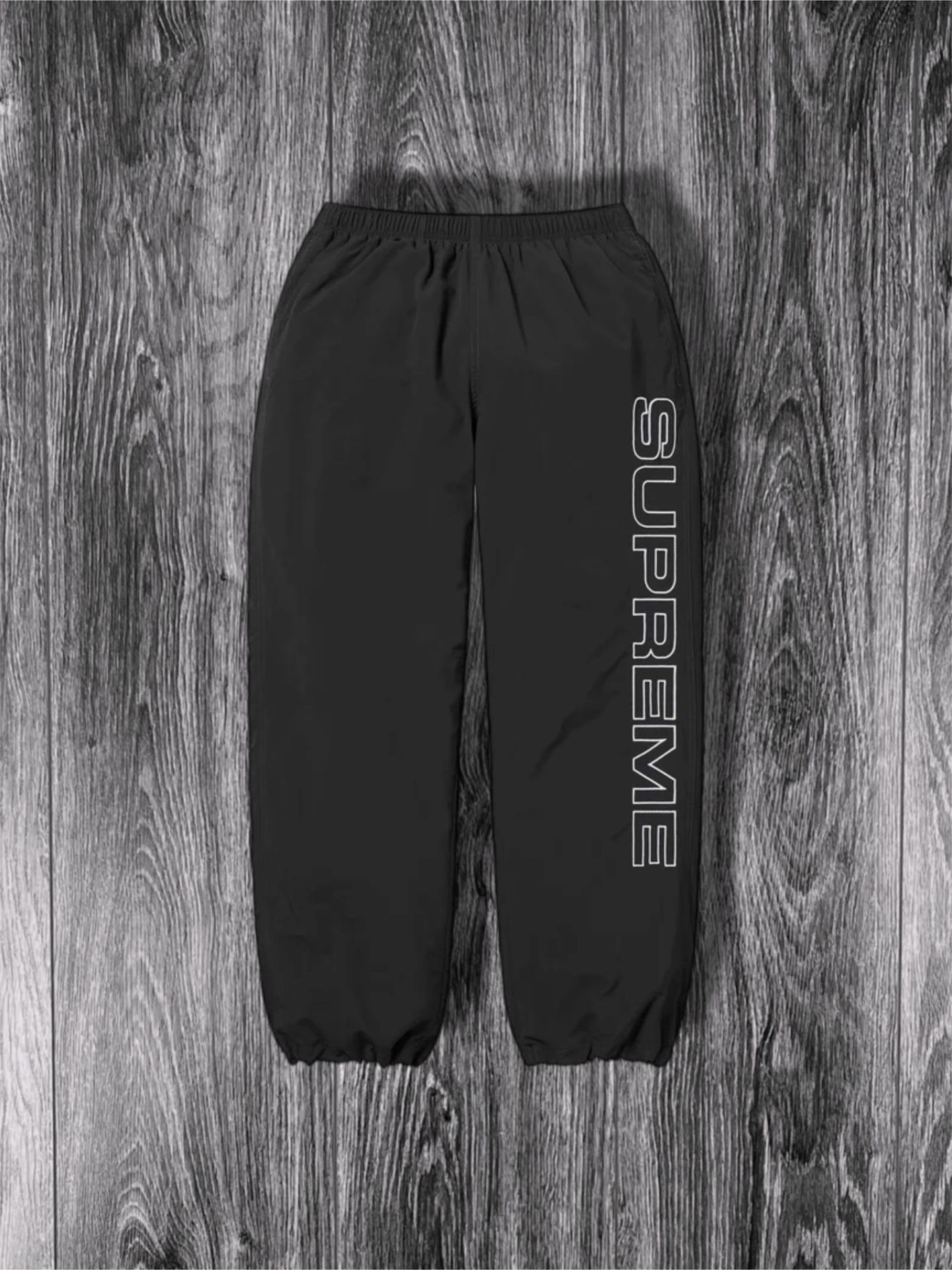 Supreme Spellout Embroidered Track Pant ‘Black’ New Size XL