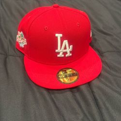 Red LA hat
