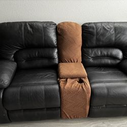 Leather Recliner Sofa 