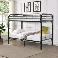 💥NEW Black Metal Bunk Bed Twin/Twin 👍FREE FINANCING AVAILABLE 👉 0️⃣ DOWN PAYMENT ❗NO CREDIT CHECK❗ 