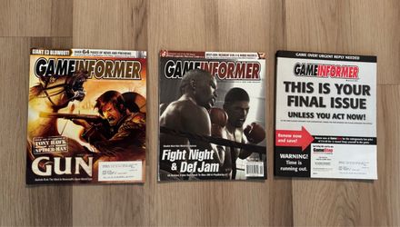 Vintage Game Informer Magazine Lot (2005) - July, Sept, Oct Issues