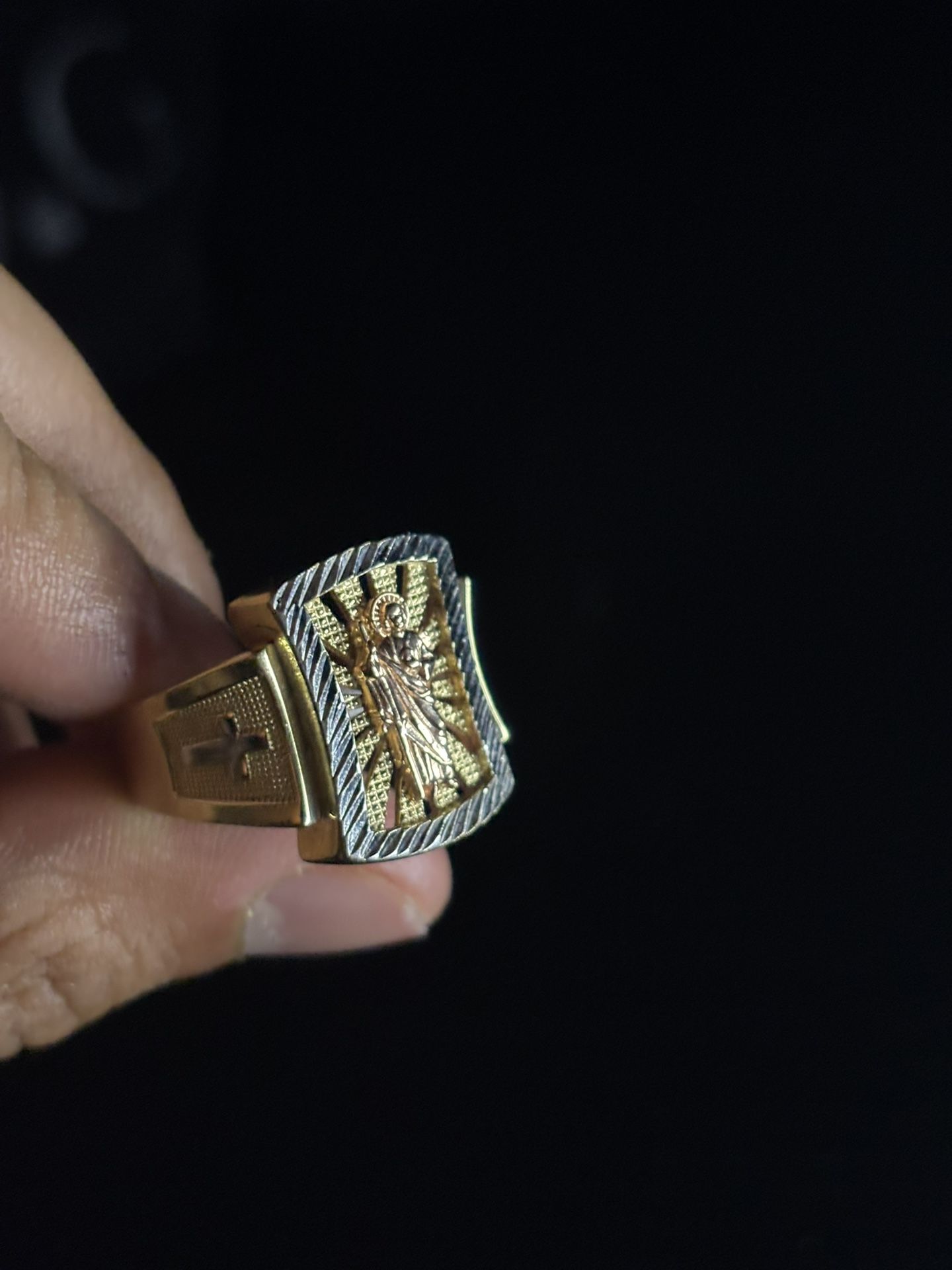 14k Gold San Judas Ring