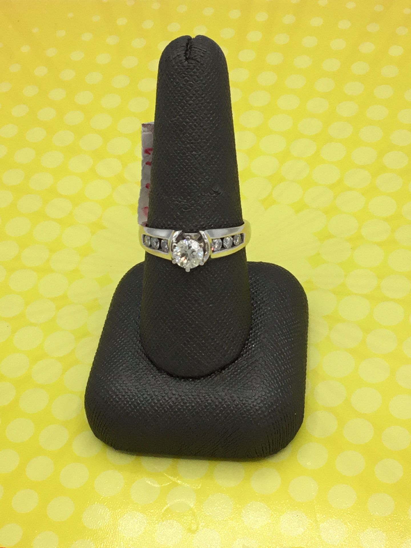 Gold Lady's Solitaire Ring #716522