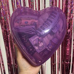 💜 Kuromi/Hello Kitty Inspired Heart Gift Set - Perfect Valentine’s/Galentine’s Day Gift! 💜