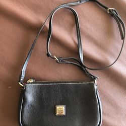 Dooney & Burke Small Black Leather Purse- Never Been Used!