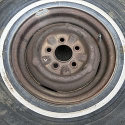 One classic 13 inch ford wheel. 5 on 4.5 inches