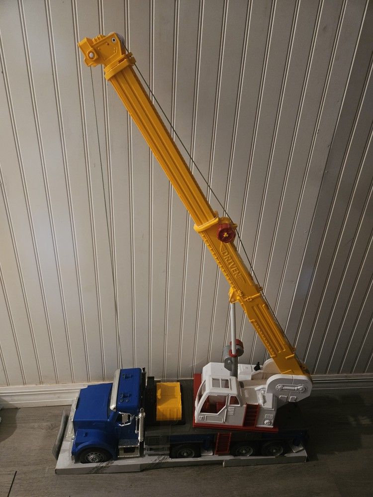 DRIVEN – Large Toy Truck with Movable Parts – Jumbo Crane Truck