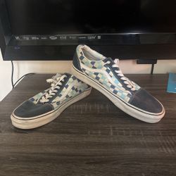 Vans, Blue And White Checkered, Size 10 Men’s 