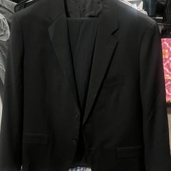 Theory Men's Black Regular Fit 2 Piece Suit 44R Jacket 36W 31L Pants