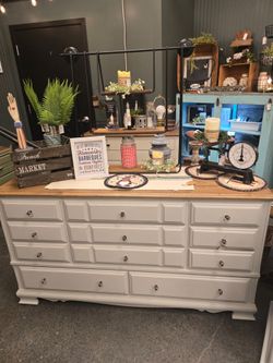 Refinished 11 Drawer Dresser