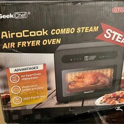 Geek Chef Steam Air Fryer Toast Oven Combo , 26 QT Steam Convection Oven Countertop , 50 Cooking Pre