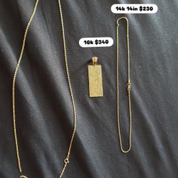 Rope Chain And Pendant 