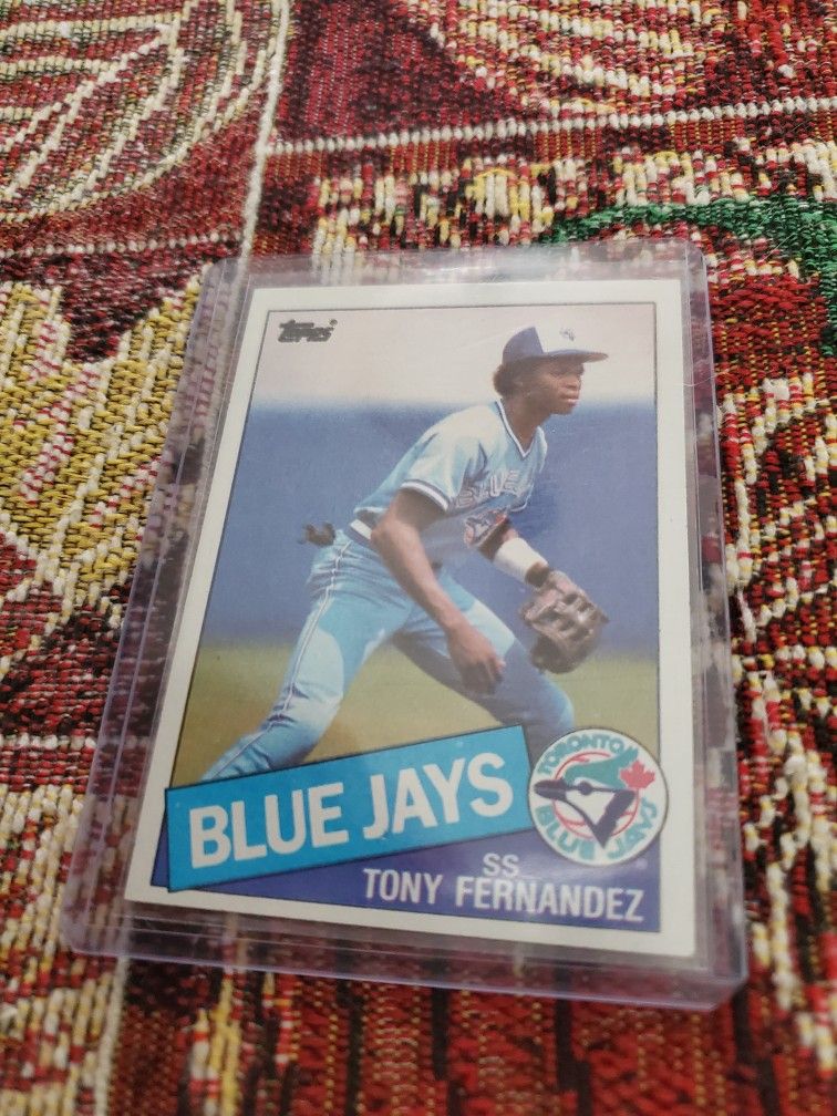 Tony Fernandez 1985 Topps Rookie Baseball Card 