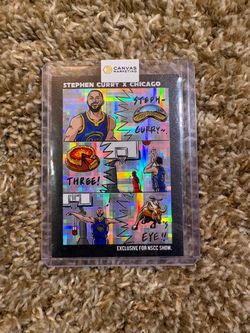 2025 The National Canvas Marketing Exclusive Stephen Curry Sticker Card Chicago
