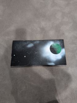 Painting of green planet