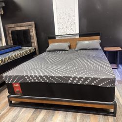 Queen Memory Foam Orthopedic Come With Free Box Spring - Same Day Delivery