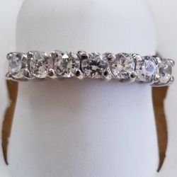 Ring Sterling Silver and Czs 