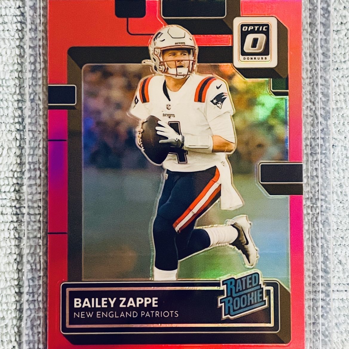 Bailey Zappe New England Patriots 2022 Panini Donruss Optic