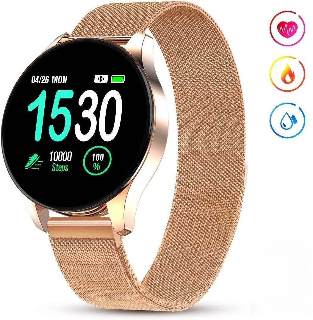 GOKOO Smart Watch All-Day Heart Rate Blood Pressure Sleep Monitor IP67