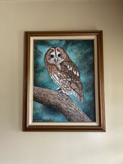 Owl Acrylic Painting