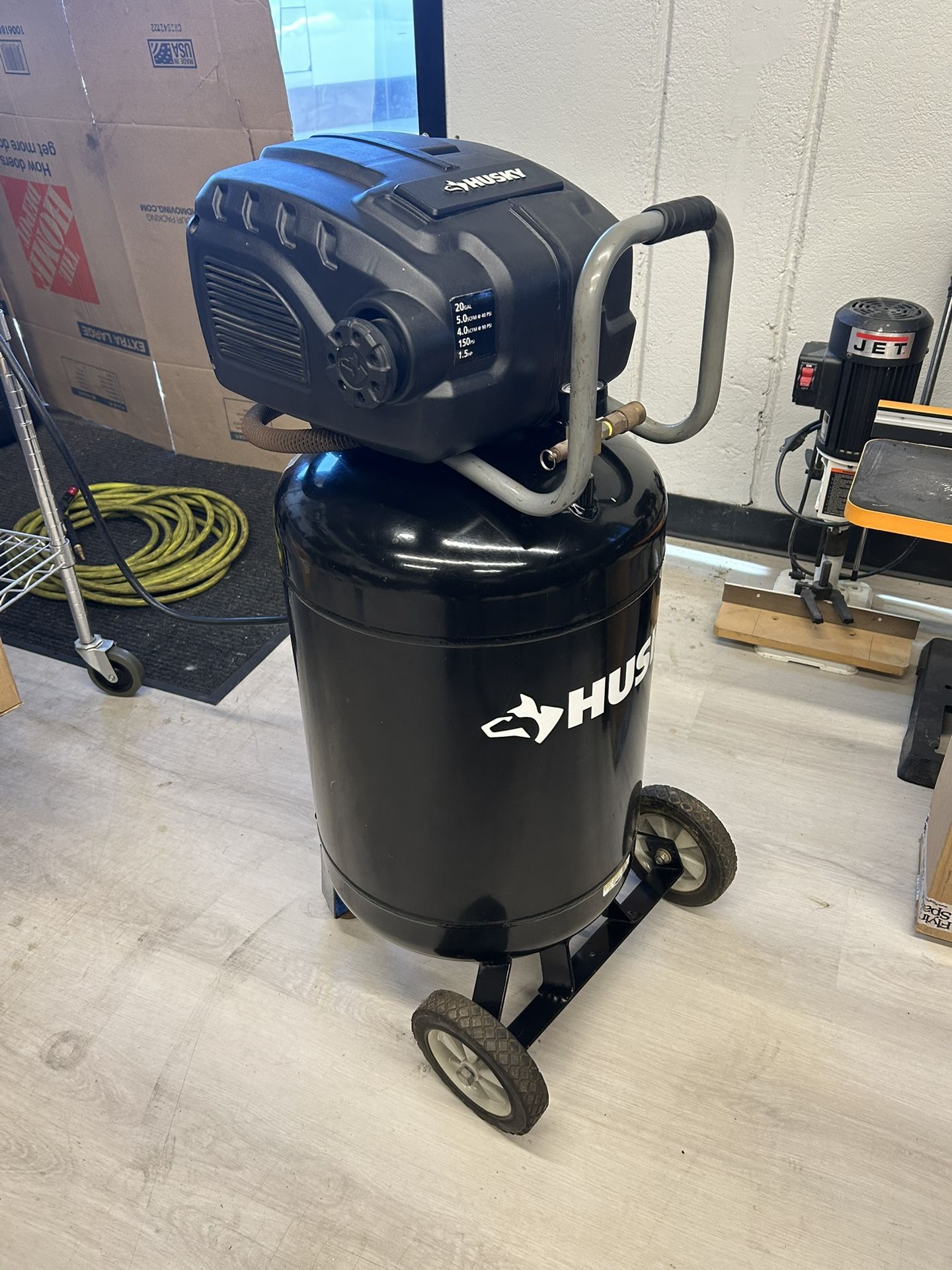 Husky Air Compressor 20 Gallon Shop DIY Garage