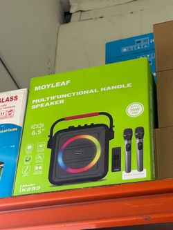 Wholesale Moyleaf K253 30W RGB Bluetooth Party Speaker with Wireless Microphones