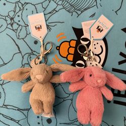 Jellycat Bashful bunny’s Bag Charm-Retired