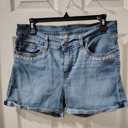SZ 29 Levis Denim Flowery Shorts